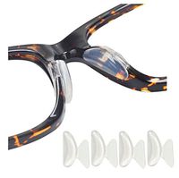AM Landen 9 Pairs 2.5mm Transparent Non-Slip Silicone Stick on Nose Pads for Eyeglass Nose pad