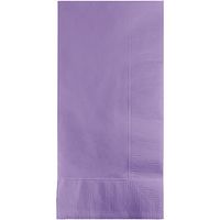 Club Pack of 600 Luscious Lavender Purple Premium 2-Ply Disposable Dinner Napkins 8"