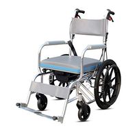 Xue Yang Shop Lightweight Transport Wheelchair,Shower or Urination Multi-Function seat,Wheelchair for Independence or Caretaker Convenience Load 100 kg