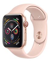 APPLE Watch 4 40MM Gold Aluminum CASE with Pink Sand Sport Band (Renewed)
