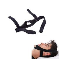 Easyinsmile Anti Snoring Solution Chin Strap Snore Stopper/Reducing Aids for Men and Woman Better Sleeping (Black)