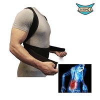 Posture Corrector Back Support Belt Adjustable for Men and Women- Back Brace Vest- Relieve Back Pain (XL)