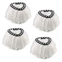 Microfiber Mop Head Refill for EasyWring Spin Mop Easy Cleaning Mop Head Replacement, Pack of 4