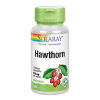 Solaray Hawthorn Berry 525mg | Healthy Cardiovascular Function & Normal, Healthy Circulation | Whole Berry | Non-GMO & Vegan | 100 VegCaps