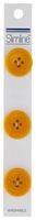 Slimline Buttons Series 1-Yellow 4-Hole 3/4-inch diameter