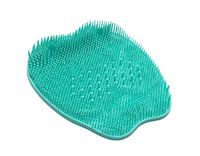 SinLoon Foot Brush Cleaner Feet Massager Foot Scrubber Shower Mat with Non-Slip Suction Cups and Soft Firm Bristles Exfoliation Improves Foot Circulation (Green Small)
