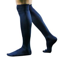 Napoo Men Long Socks Over Knee High Sport Sock Baseball Hockey Football Soccer (Deep Blue)