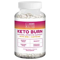 Kiss My Keto Burn Appetite Suppressant BHB Keto Supplement + Caffeine — 180 Capsules | Curbs Carb Cravings Fast | Natural Ketogenic Formula with GoBHB & Caffeine (1 Month Supply)