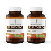 Eleuthero 120 Capsules(2 pcs.), 1000 mg, Organic Eleuthero (Eleutherococcus Senticosus) Siberian Ginseng Dried Root (2x120 Capsules)