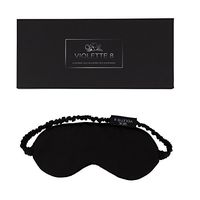 Violette8 Luxury Silk Sleep Mask for Women 100% Pure Mulberry Silk Eye Mask for Sleeping Black 25 Momme Lined in Black Silk