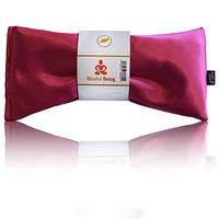 Blissful Being Lavender Eye Pillow - Hot or Cold Weighted Satin Eye Mask perfect for Sleeping, Yoga, Meditation - Gifts for Women, Birthday, Teachers - Natural Herbal Relaxation (Hot Pink)