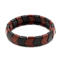 eleecolorful Health Ion Tourmaline Beads Stretch Bracelet Wristband Stretch (Multi)