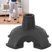 Stability Cane Tip Self Standing Rubber Four Base Support, Anti Skid Walking Cane Pad Mat 19mm
