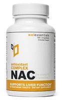 NAC Antioxidant Complex - 600m N-Acetyl-Cysteine x 60 Veg Tablets - WelEssentials NAC with Vitamin C, Selenium, Molybdenum and Zinc - Supports Liver Function