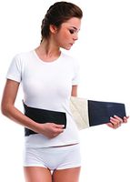 TOROS-GROUP Lower Back Warming Belt - Back Pain Relief and Recovery - Natural Heat - Wool Liner - Small, Waist/Belly 32" - 35½" Black