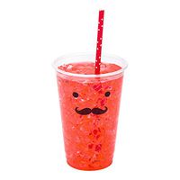 Biodegradable Paper Straws - Red - Polka Dots - 7.8 inch - 100ct Box - Restaurantware