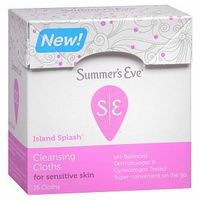 Summer's Eve Cleansing Cloth for Sensitive Skin, Island Splash, 16 CT (2 PACK)