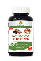 Brieofood Food Based Vitamin D 5000 IU 90 Vcaps - Premium Formula with Brieofood Fruit & Vegetable Blends, Digestive Blend, Vegetable Omega Blend