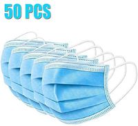 Disposable Filter 50 Pcs - Non -Woven Breathable Flexible Face Cover Cloth, Anti-dust, Anti-Saliva, Remove Bacterial Particles from Nasal or Mouth