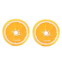 Demarkt 2 Pcs Mini Cute Lemon Shaped Pill Storge Boxes Dispenser (Orange)