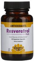 Country Life, Resveratrol Plus, Antioxidant 60 Veggie Caps