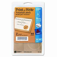Inkjet Print or Write Notarial Seals, 44/Pack [Set of 2]