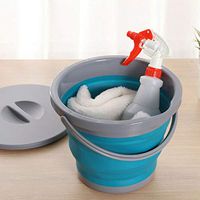 New Design Fishing Bucket Folding Collapsible Barrel Camping Picnic Washbasin, Foot Bath Bucket - Collapsible Bucket, Watering Bucket, Camping Water Container, Folding Pot, Folding Beach Table