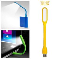 SurArt Easy Portable USB Led Lamp for Powerbank Labtop Notebook Mini USB Table Light Student Dormroom Room Study Light (Yellow)