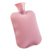 High Quality Classic Water Injection Hot Water Bottle Explosion Proof Suitable for Relief The Pain Thicken Environmentally Friendly PVC (Color : Pink)
