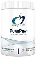 Designs for Health PurePea - Chocolate Pea Protein Powder, 20g Vegan Protein with Non-GMO Peas (15 Servings / 450g)