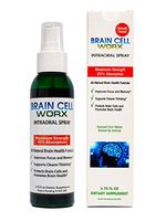 #1 Brain Health Booster - Improves Focus and Memory - Brain Cell Worx (Sublingual), Clinically Proven Intraoral, All Natural Brain Health - 95% Absorption - Pure Gingko, Alpha GPC and Resveratrol