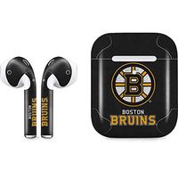 Skinit Decal Audio Skin for Apple AirPods with Wireless Charging Case - Officially Licensed NHL Boston Bruins Distressed Design
