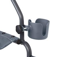 Medline Universal Cup Holder for Rollator Walkers, Transport Chairs, and Wheelchairs, Gray