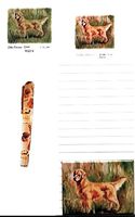 Standing Golden Retriever Stationery Gift Set
