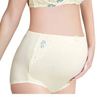 Pregnant Maternity Women Panties(XL, Yellow)