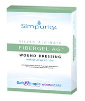 Simpurity Fibergel AG Silver Alginate Dressing 4 X 4-3/4 Inch Rectangle, SNS56716 - Sold by: Pack of One