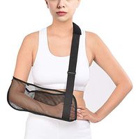 Groodo Mesh Arm Sling Medical Arm Support Shoulder Immobilizer Rotator Cuff Wrist Elbow Forearm Support Brace Strap for Men Women Broken Fractured Arm Subluxation Dislocation Sprain Strain Recovery