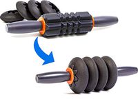 Brazyn Morph Stick - Multi-Purpose, Adjustable, Portable (13 inches) Muscle Stick Massager for Yoga/Fitness Myofascial Release Massage, Muscle Soreness,Cramping and Tightness (4 Ring)