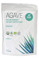NBF Organic Agave Inulin Powder 1LB (16 Oz) - Prebiotic Supplement Soluble Fiber Intestinal Support Gluten Free Digestive Health Non-GMO 100% Natural Unflavored