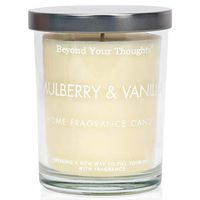 Beyond Your Thoughts Scented Candle Aromatherapy Wax Mixed Popular Long Lasting Vanilla Mulberry Fragrances White 8oz