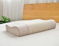 Sleep Contour Memory Foam Pillow, Comfortable Memory Foam Inner Core, Soft and Smooth Velvet Fabric Cover, Ergonomic Pillow
