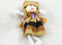 20pcs Cute Pattern Dress Girl Small Doll Craft/Appliques DIY Handicraft Lots (D)