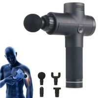WishRing Massage Fasica Gun Percussion Massager Muscle Vibrating Relaxing 3 Speed Low Noise (Black)