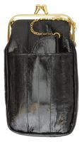 Eel skin Soft Leather Cigarette Case with Lighter Holder by Marshal