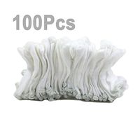 lieomo White Cotton Elastic Finger Cots Guards Protection Set Jewelry Tool 100Pcs