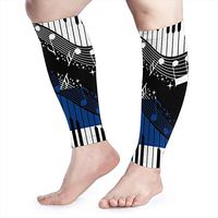 Shadidi Calf Compression Sleeve Finland Flag Music Notes Calf Shin Supports Leg Compression Socks - Men Women