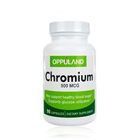 Oppuland Chromium Picolinate, Helps Manage Metabolism and Level of Blood Sugar, 500mcg 90caps