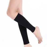 EUBUY Women's Thin Leg Calves Shaper Fat Buster Leg Slimmer Shaper Wrap Socks (Black)