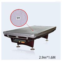 Dust Cover Billiards Rip Resistant Pool - Billiard Table Cover Choose Billiard Table Dust Cover Dustproof, Waterproof and UV Resistant (Color : Silver, Size : 9ft)