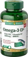 Nature's Bounty Omega 3 1200mg + D3, 90 Softgels